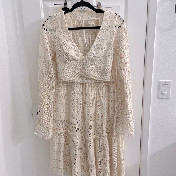 Free People Crochet Maxi Skirt Set Yesenia Set - Picture 4 of 9